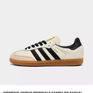 Adidas Samba OG Cream and Black Sneakers